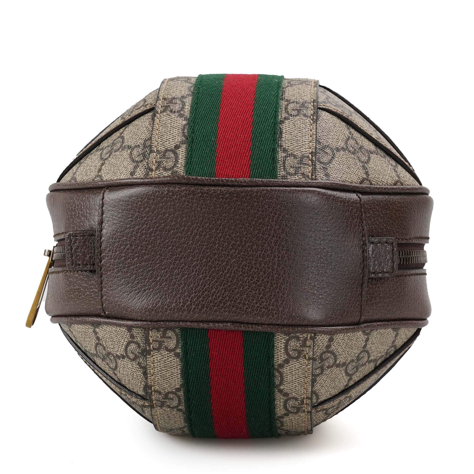 Gucci Gg Supreme Ophidia Sphere Bowler Ball Bag